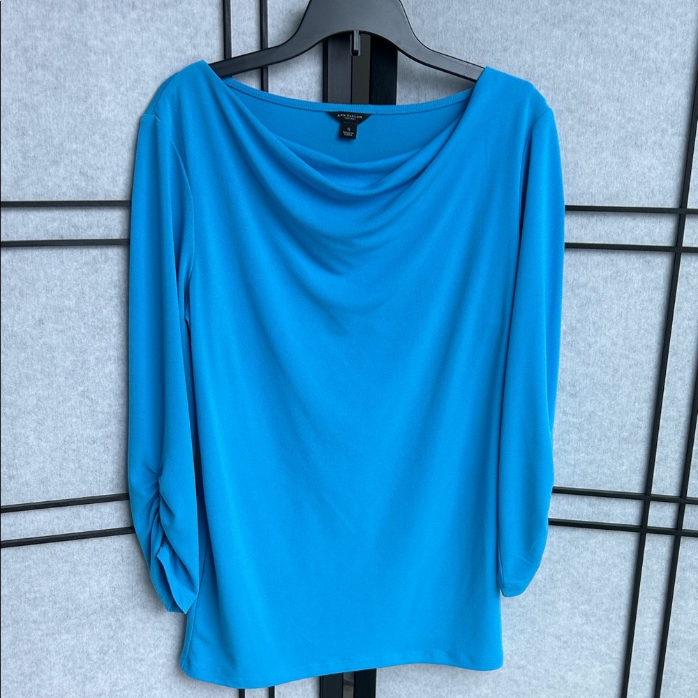 Ann Taylor Vibrant Blue Blouse